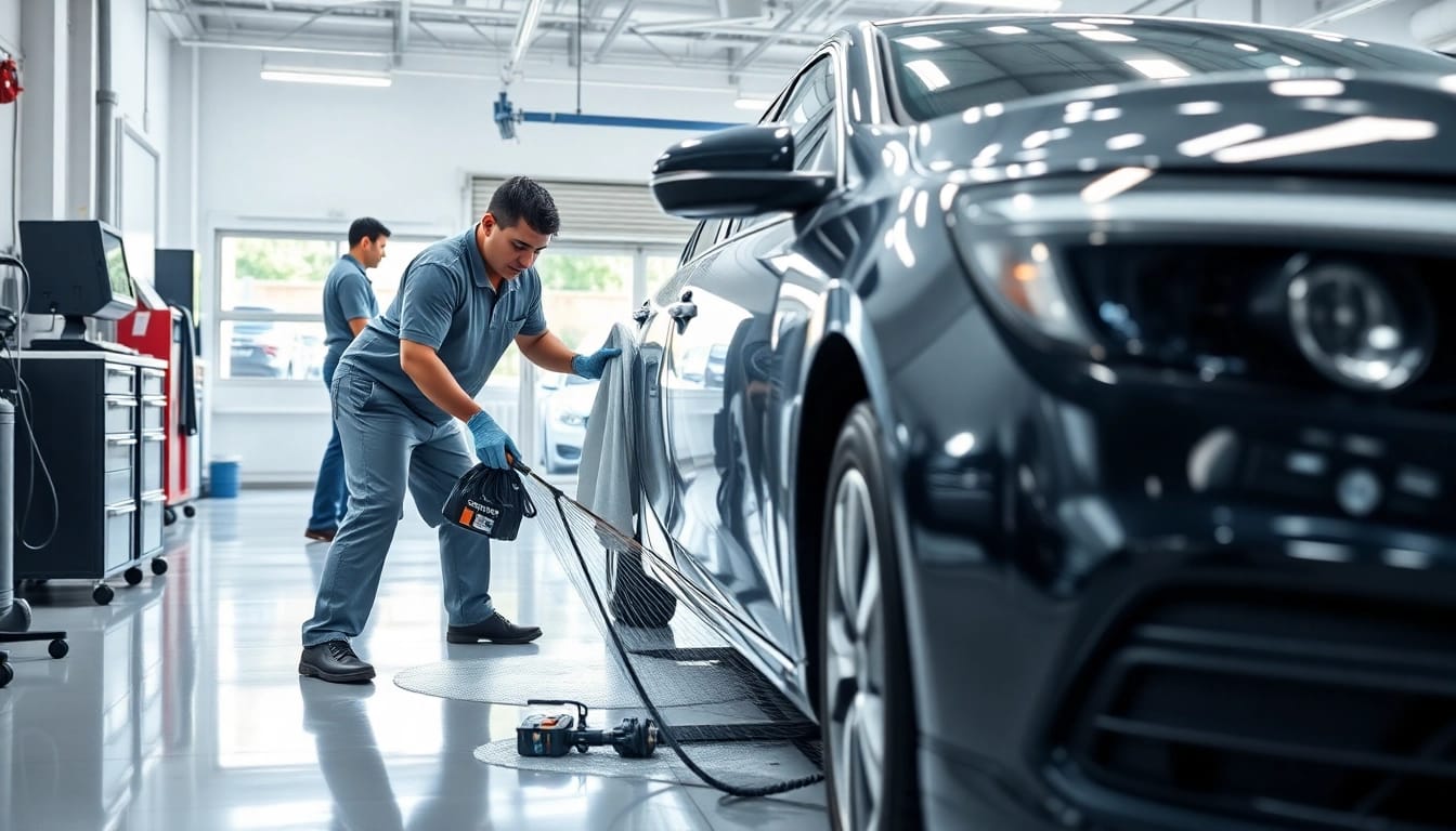 Professionelle Leasing Rückläufer Aufbereitung mit Fokus auf Fahrzeugreinigung und Pflege.