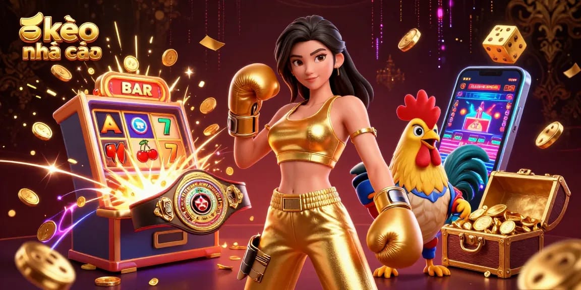 Place your bets with kèo nhà cái in this vibrant 3D casino scene featuring dynamic elements and action.