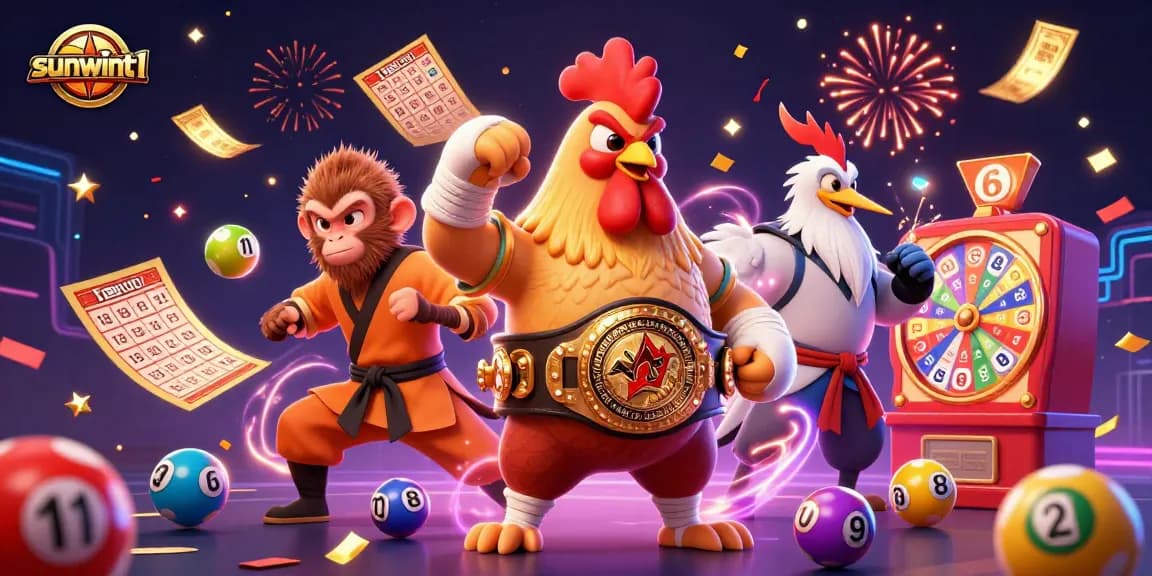 Play dynamic games at sunwint1 with vibrant visuals and thrilling lottery elements in a festive atmosphere.