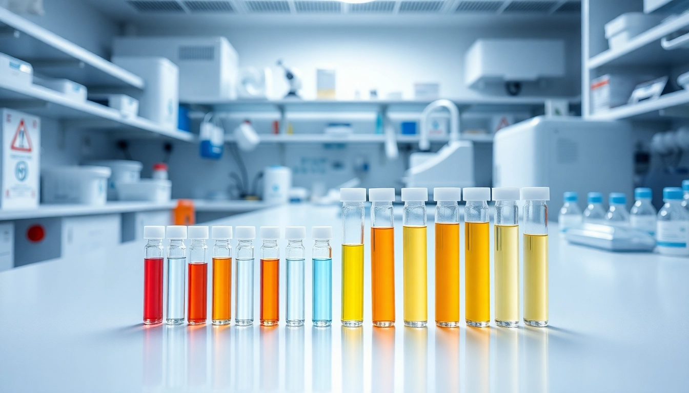 Weitere Informationen ansehen ueber verschiedene Serum-Roehrchen in einem medizinischen Laborumfeld.