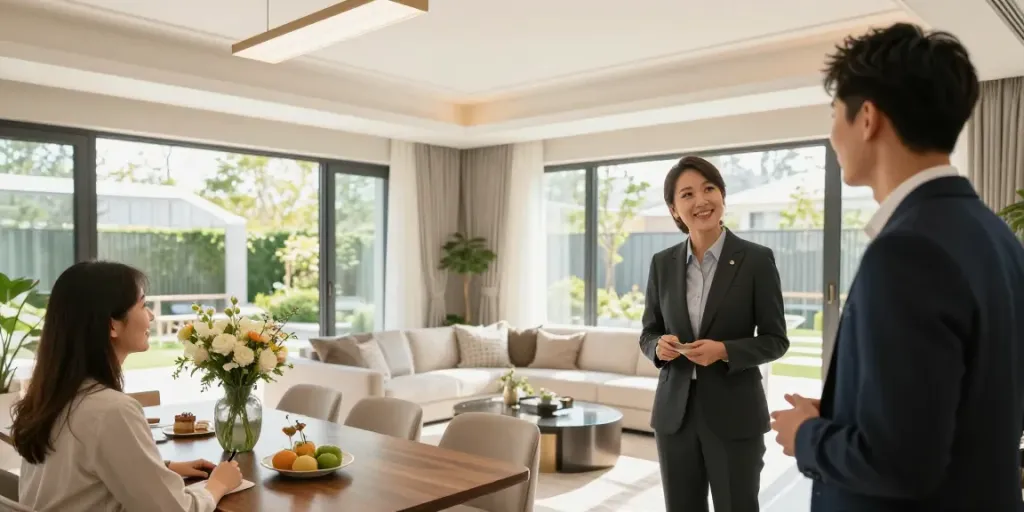 Bester Immobilienmakler Frankfurt präsentiert luxuriöse Immobilien in einladender Atmosphäre.