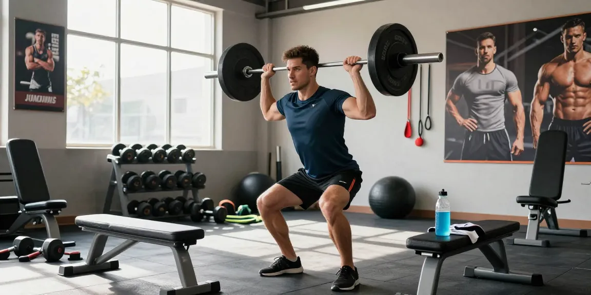 Utinon Steroids Shop: Athlet im Fitnessstudio beim Gewichteheben, motivierende Atmosphäre und hochwertige Trainingsgeräte.