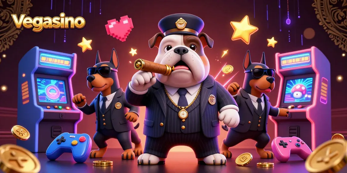 Engage with Vegasino's thrilling casino experience alongside a mafia bulldog boss and bodyguard Dobermans.