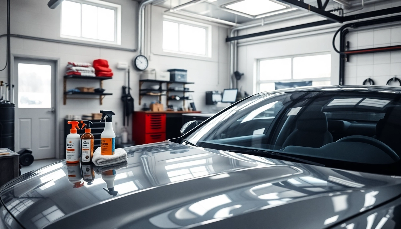 Autopflege Shop zeigt eine professionelle Autoaufbereitung mit glänzendem Finish und hochwertigen Produkten.