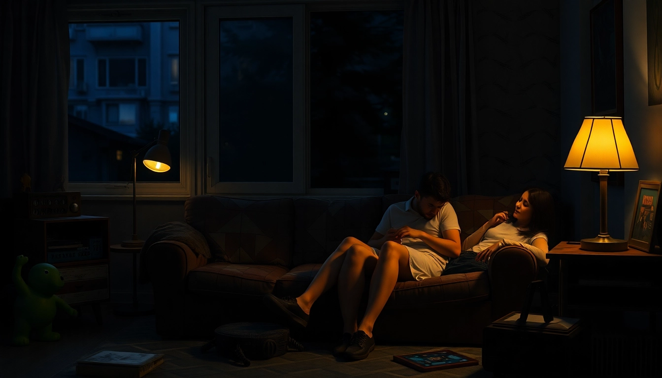 Fesselnde Stranger Things Rezension Szene mit einem gemütlichen Paar, das ein Retrospiel spielt.